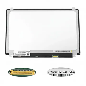 Матриця 15,6" LED NT156WHM-N42, 1366*768, 30pin SLIM VERTICAL матова, роз'єм праворуч