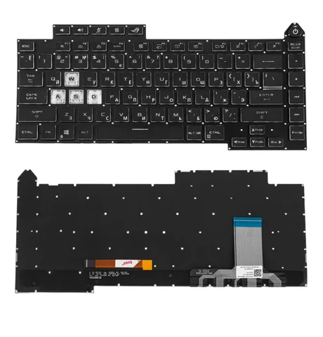 Клавіатура для ASUS Asus ROG Strix G15 G513, G513IR, G513QC, G513QE, G513RC, G513QM, G513QY з підсвіткою