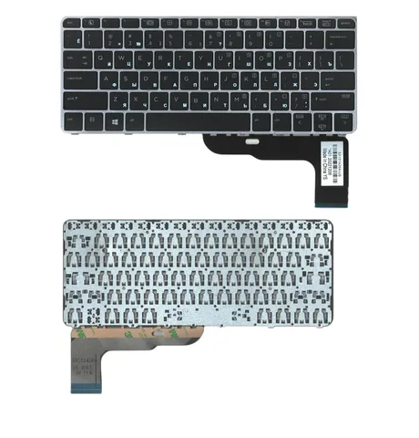 Клавіатура для HP EliteBook 725 G3, 725 G4, 820 G3, 820 G4, 828 G4 rus, black, silver frame