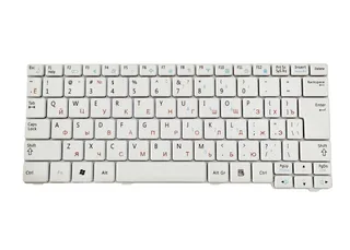 Клавіатура Samsung NP-N100 N128 N143 N145 біла, мініатюра 1