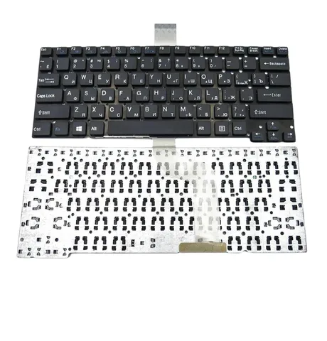Клавіатура для SONY SVT13, SVT14, T13, T14 ( RU, Black, без рамки, горизонтальний enter)