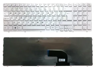 Клавіатура SONY Vaio SVE1511V1RB.RU3 SVE1511V1RSI.RU3 SVE1512Q1R/B SVE1512N1R/B, мініатюра 1