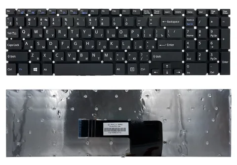 Клавіатура для SONY FIT15E, SVF15E, SVF151, SVF152, SVF153, SVF154, SVF15A, без рамки BLACK