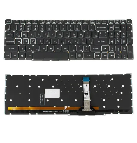 Клавіатура ACER Nitro 5 AN515-56, AN515-57, AN517-41, AN517-54, AN517-55, AN715-51 (RGB підсвітка)