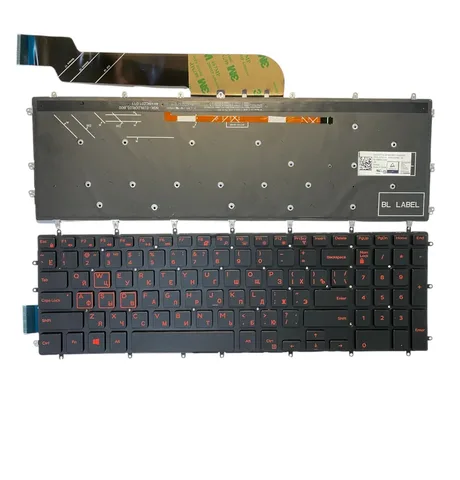 Клавіатура Dell Inspiron 15-7000, 7566, 7567 gaming підсвітка клавіш RED