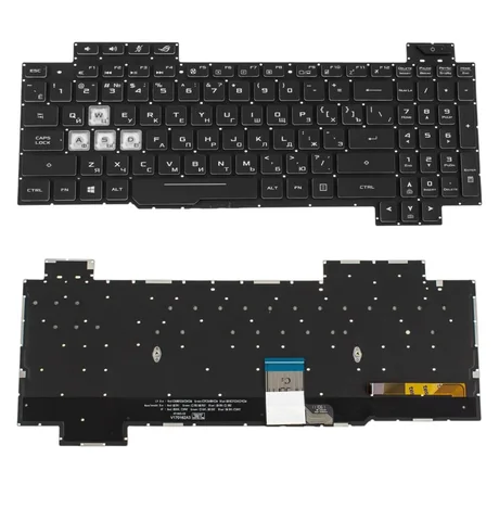 Клавіатура для ноутбука Asus ROG Strix GL504GM, GL504GS, GL504GV, GL504GW з RGB-підсвіткою