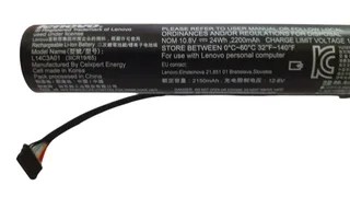Батарея L14C3A01 для ноутбука Lenovo IdeaPad 100-15 80mj, 100-15IBY (10.8V 24Wh), мініатюра 3