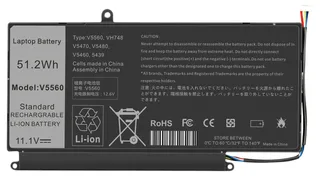 Батарея VH748 для ноутбука Dell Vostro 5460 5470 11.1V 4200 mAh, мініатюра 2