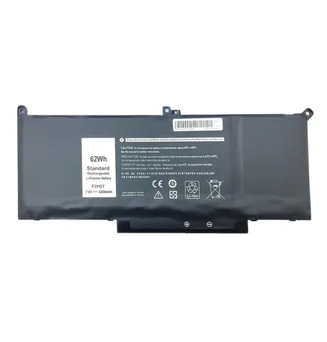 Батарея для ноутбука DELL F3YGT Latitude 7280, 7380, 7480, E7280, E7380, E7480 7.6V 8200mAh Black