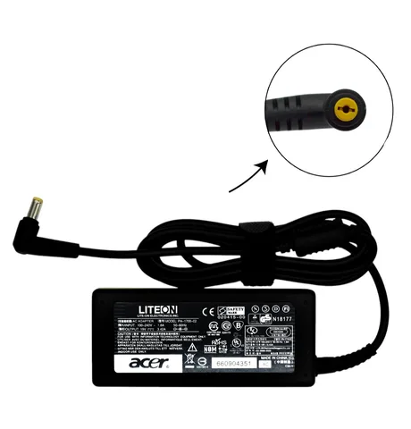 Блок живлення для ноутбука Acer 19V 3.42 A 65W (DC 5.5*1.7)