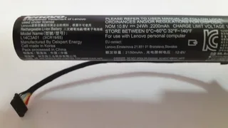 Оригінальна батарея L14C3A01 для ноутбука Lenovo IdeaPad 100-15 80mj, 100-15IBY (10.8V 24Wh), мініатюра 3