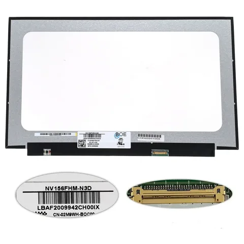Матриця 15.6 NV156FHM-N3D (1920*1080, 30pin(eDP, IPS), LED, SLIM, матова, роз'єм праворуч унизу
