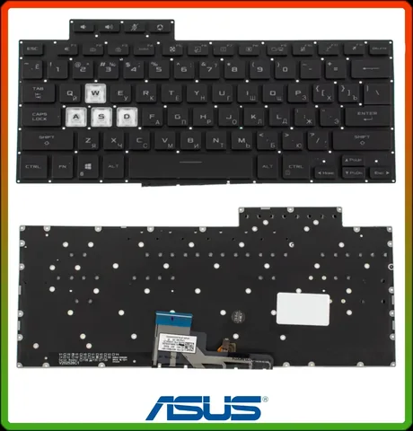 Клавиатура ASUS TUF Dash F15 FX516, FX516P, FX516PM, FX516PC, FX516PCZ, FX516PR, FX516PMZ, FA516