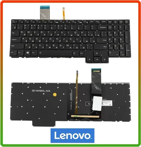 Клавіатура для ноутбука Lenovo Legion 5-15, IdeaPad Gaming 3-15 series (RU, з білою підсвіткою)