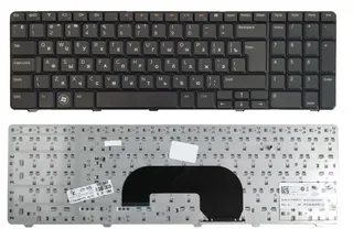 Клавіатура Dell Inspiron 17R N7010 M7010 NSK-DPB0R, AEUM9700010, 08V8RT, мініатюра 1
