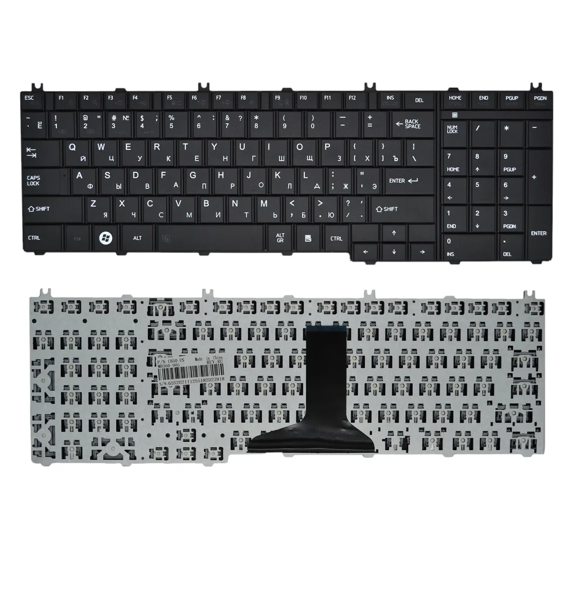 Клавиатура TOSHIBA Satellite C660 C670 L750 L750D