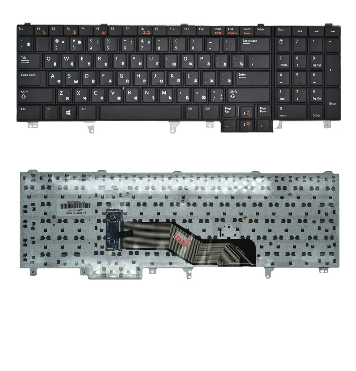 Клавіатура Dell Latitude E5520 E5520M E5530 без підсвічування