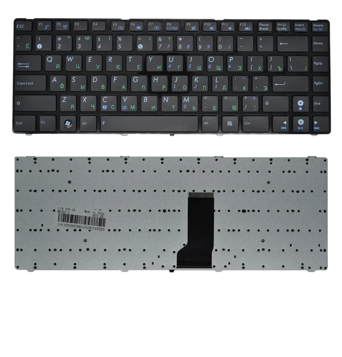 Клавіатура Asus K42D K42Dr K42Dy K42F U30 U30Jc U30Sd U36 UL41 X44L X44LY X44H X44C X44HR