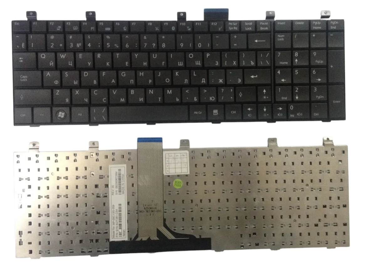 Клавіатура MSI A5000, CR500, CX500, GX600, VR600, VX600, UX600; LG E500