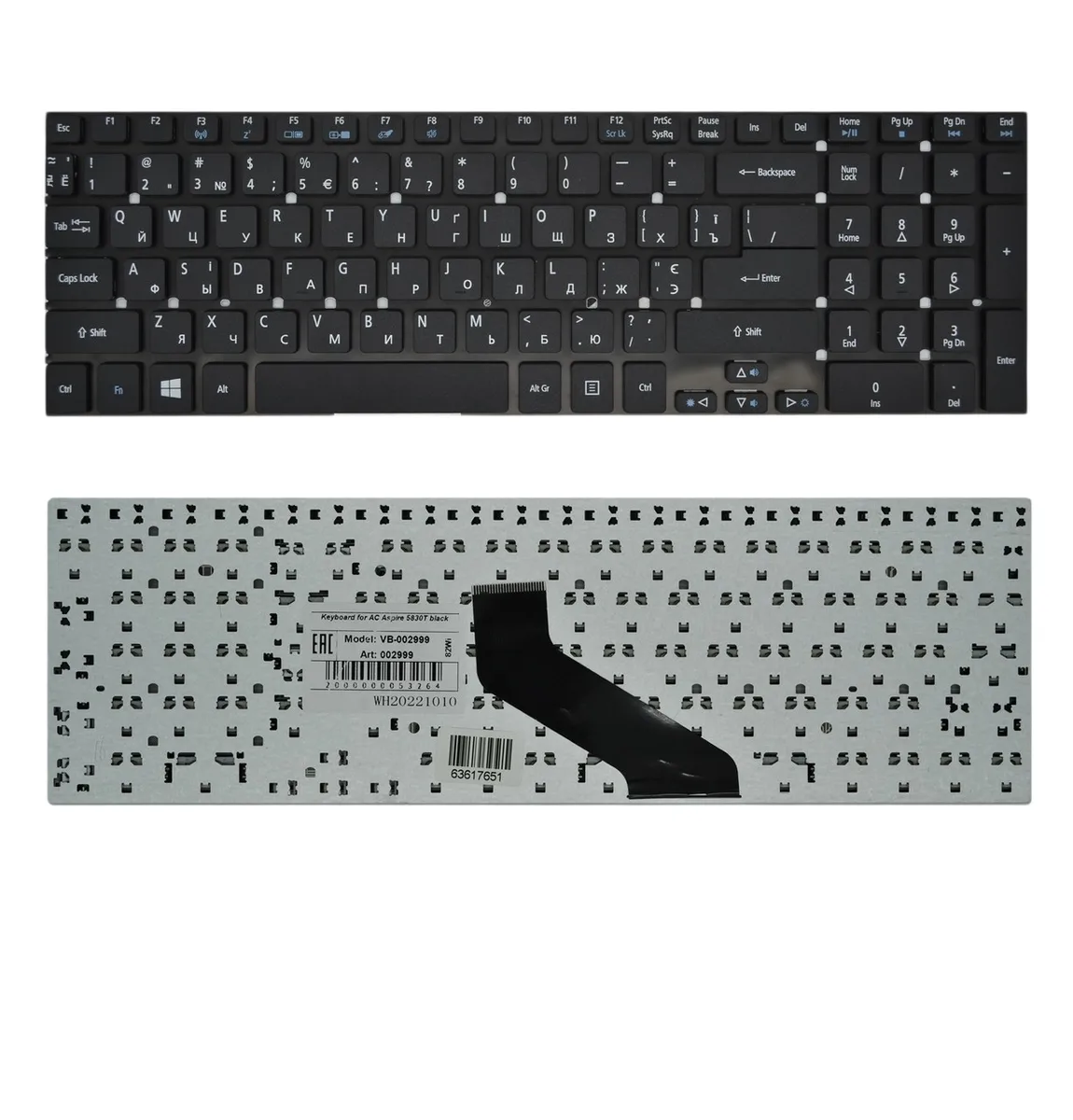 Клавіатура ACER Aspire E1-771 E1-771G V3-531 V3-571G V3-731
