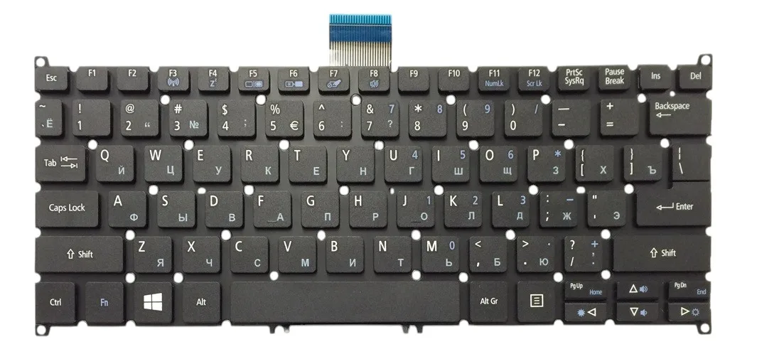Клавіатура ACER Aspire E3-111, E3-112, ES1-111, ES1-111M, V5-122