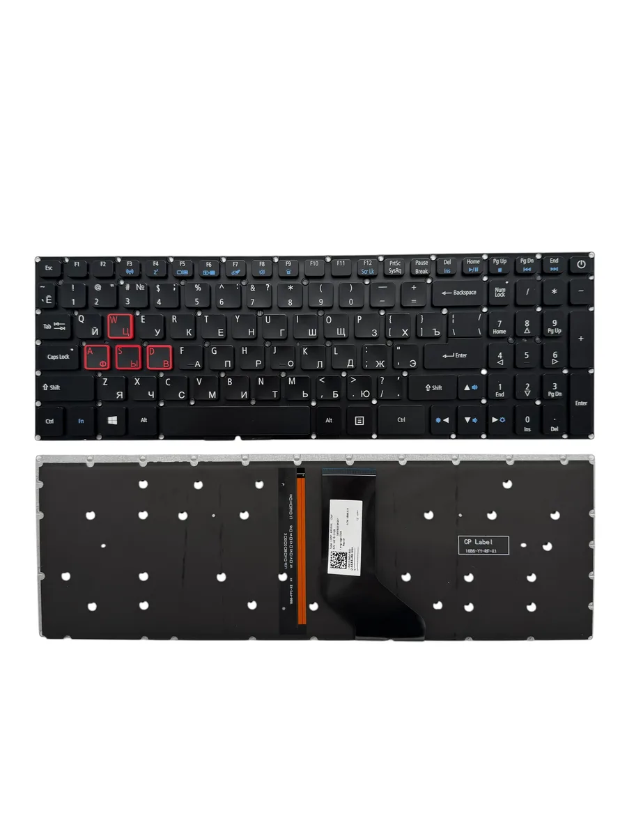 Клавіатура для ACER Aspire VX5-591G, VX5-793, VN7-593, VN7-593G, VN7-793G з підсвіткою