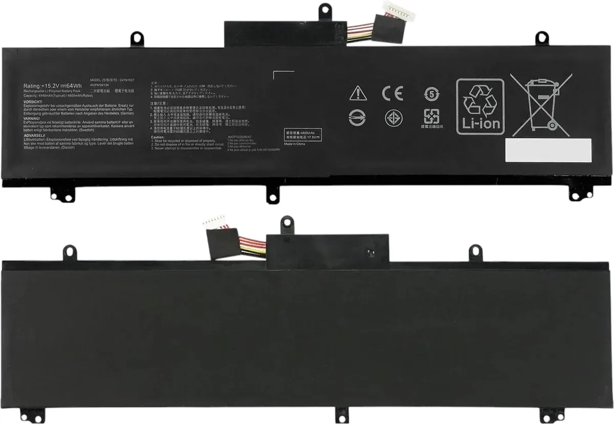 Батарея для ноутбука ASUS C41N1837 (Zephyrus GA502DU, GA502GU, GU502GU, GU502DU, GU502GV) 15.2V 4200мА