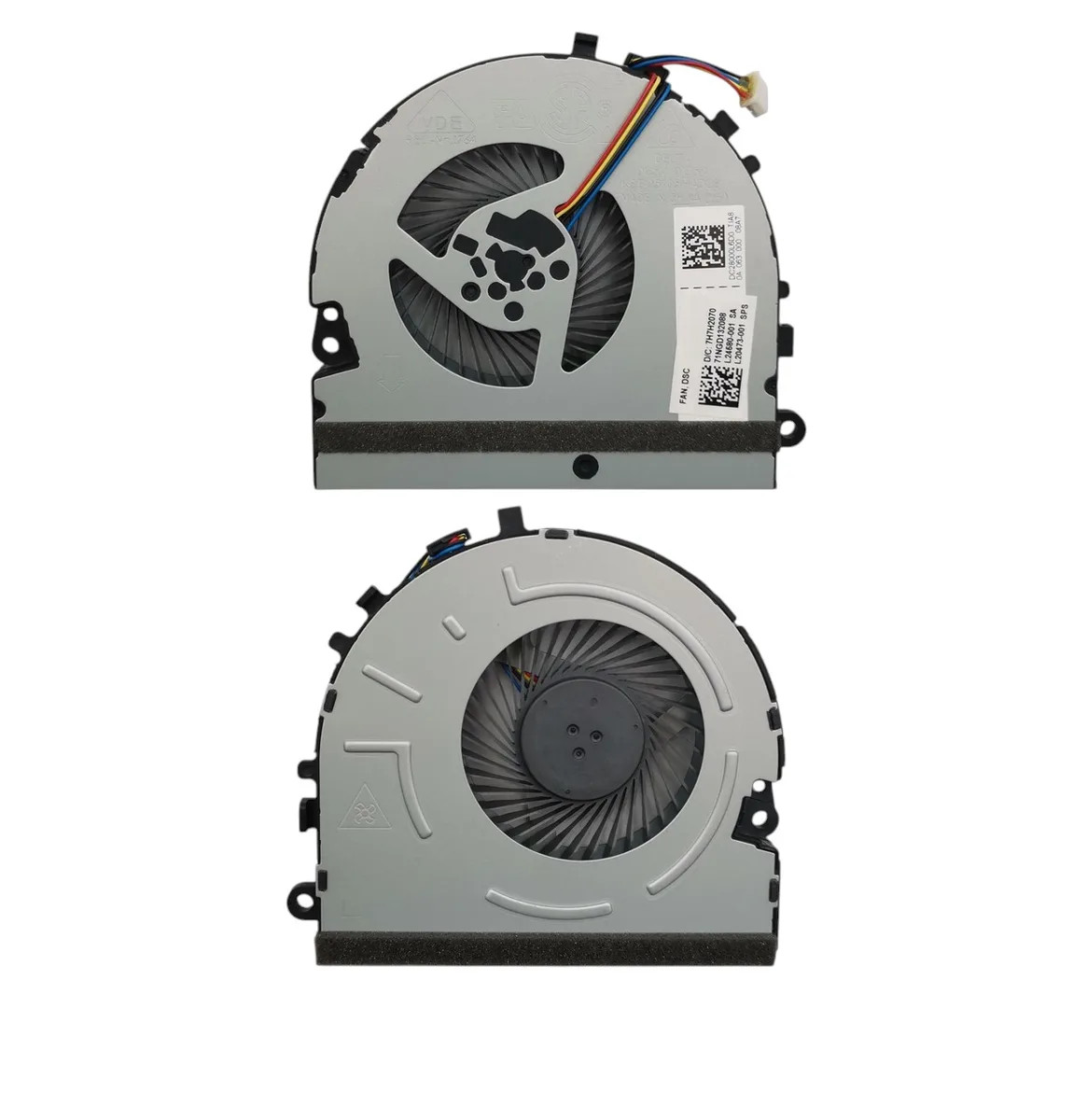 Вентилятор (кулер) для HP 15-DA000 (для дискретної відеокарти), 4pin (L20473-001)