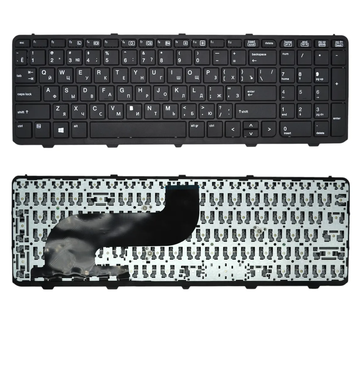 Клавиатура для ноутбука HP ProBook 650 G1, 655 G1, rus, black, с фреймом