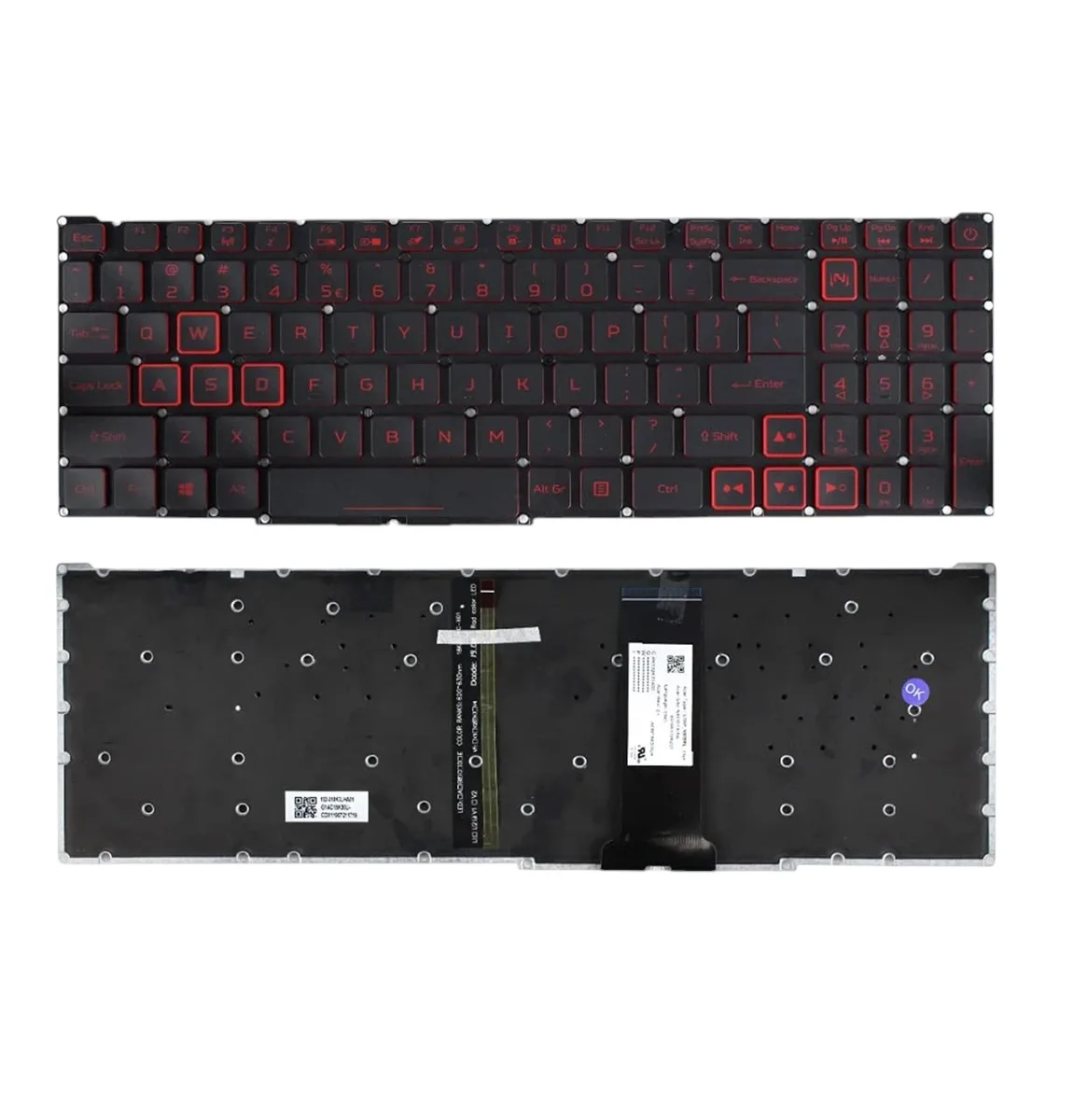 Клавіатура з підсвічуванням ACER Nitro 5 AN515-54 (ENG)
