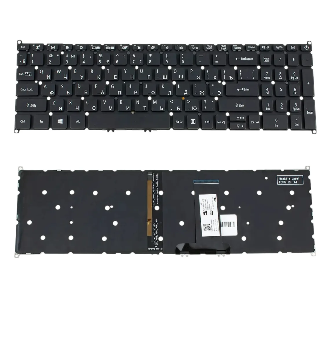 Клавіатура для ноутбука ACER (AS A317-51, A317-32, A715-75G) підсвітка клавіш
