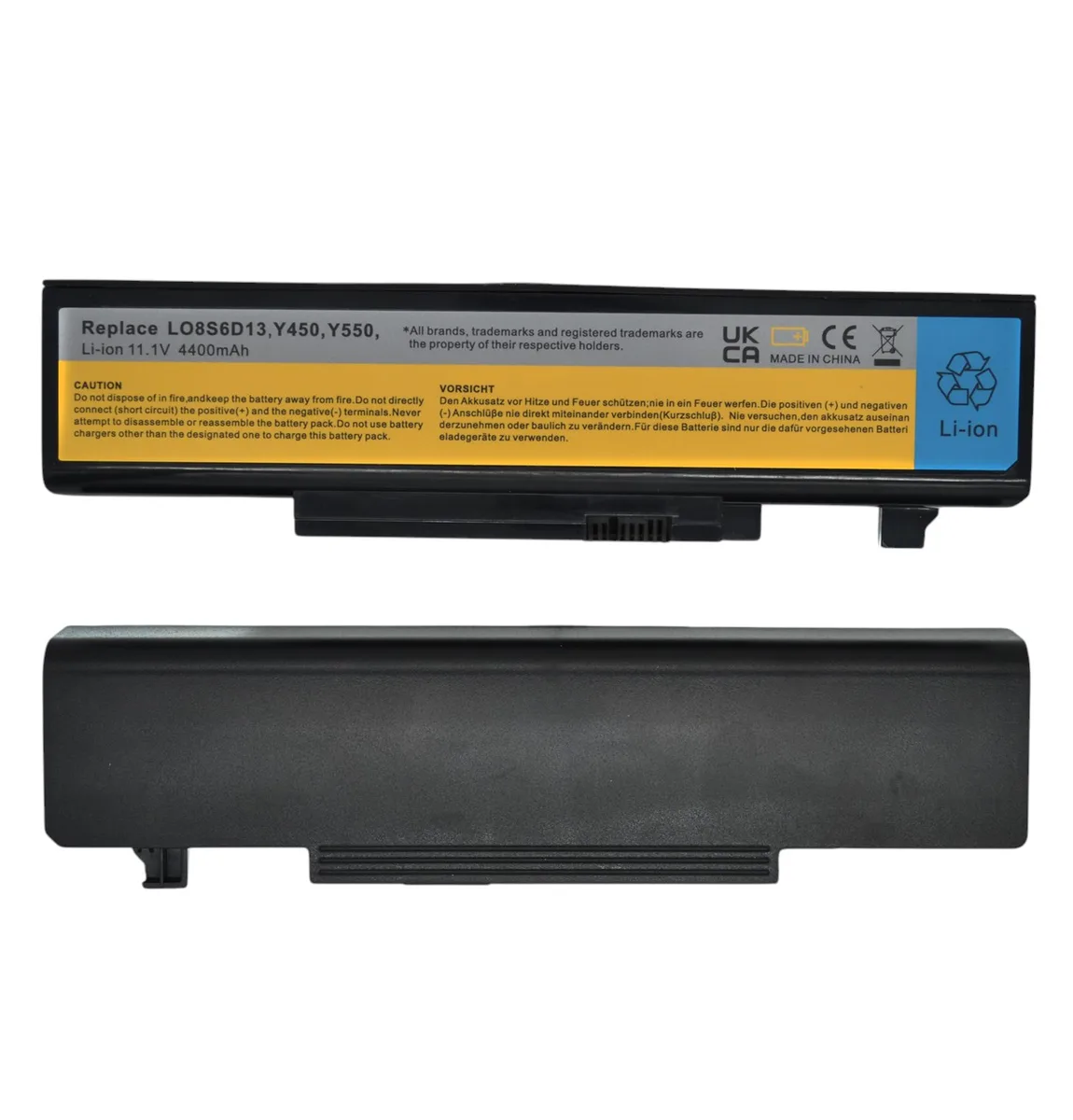 Батарея L08S6D13 для Lenovo IdeaPad Y450, Y450A, Y450G, Y550, Y550A, Y550P (4400mAh)