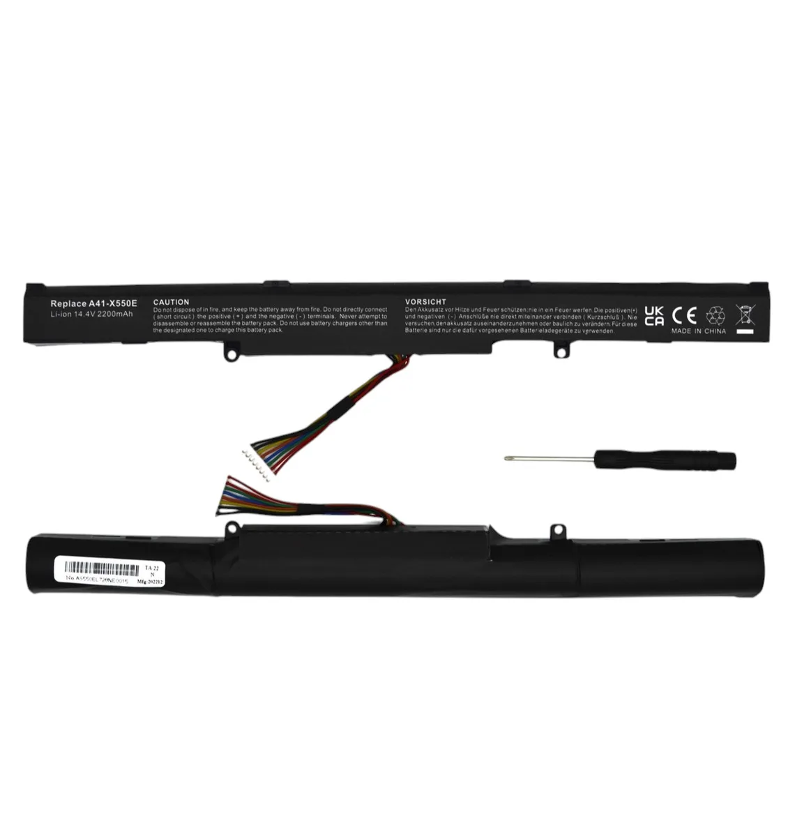 Акумулятор ASUS A41-X550E X750LN K751LK K751LX K751M K751MA K751MD K751MJ 2600mAh