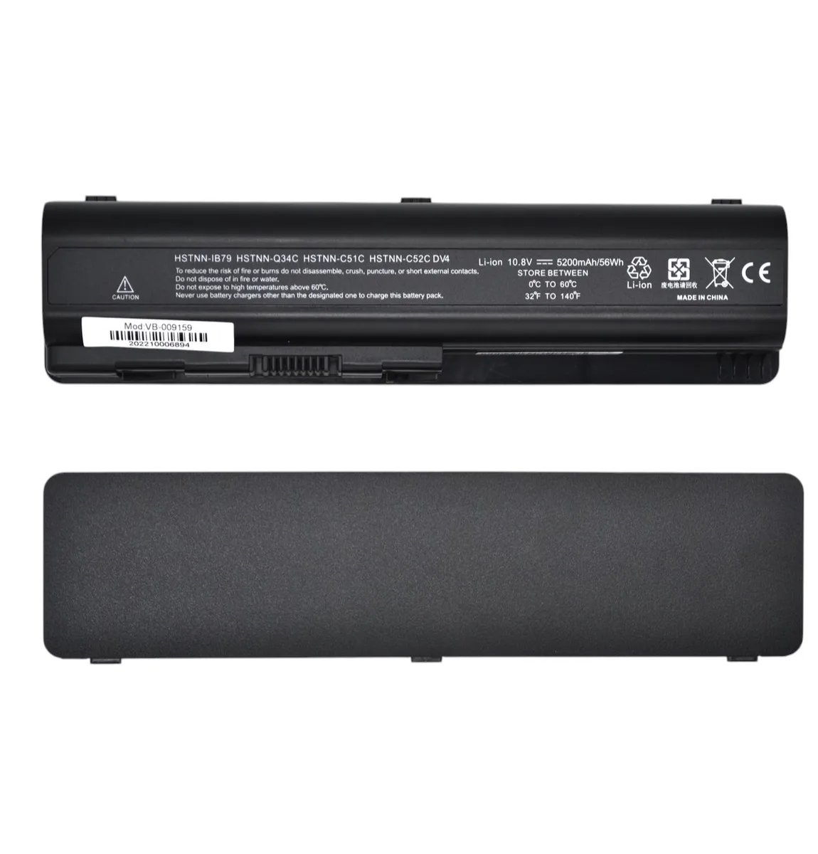 Батарея EV03 EV06 HP Pavilion 5200mAh DV5-1000 DV5-1100 DV5-1200 DV5-2000 DV5T DV5Z