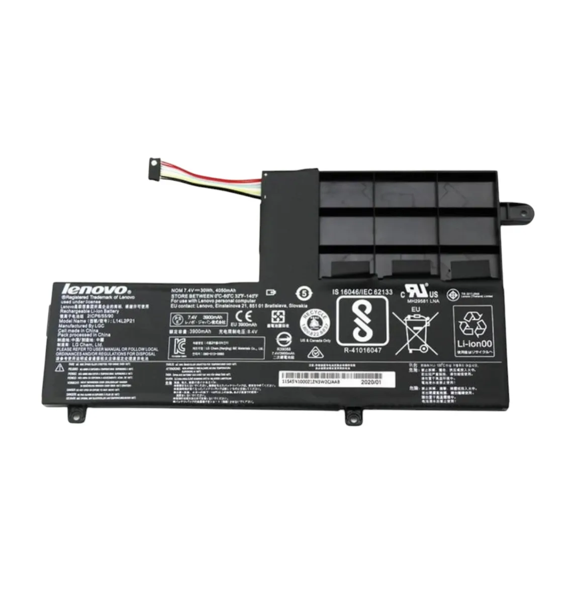 Батарея L14M2P21 для ноутбука Lenovo Yoga 500 500-15 500-151BD 500-15ISK 7.4V 4500mAh