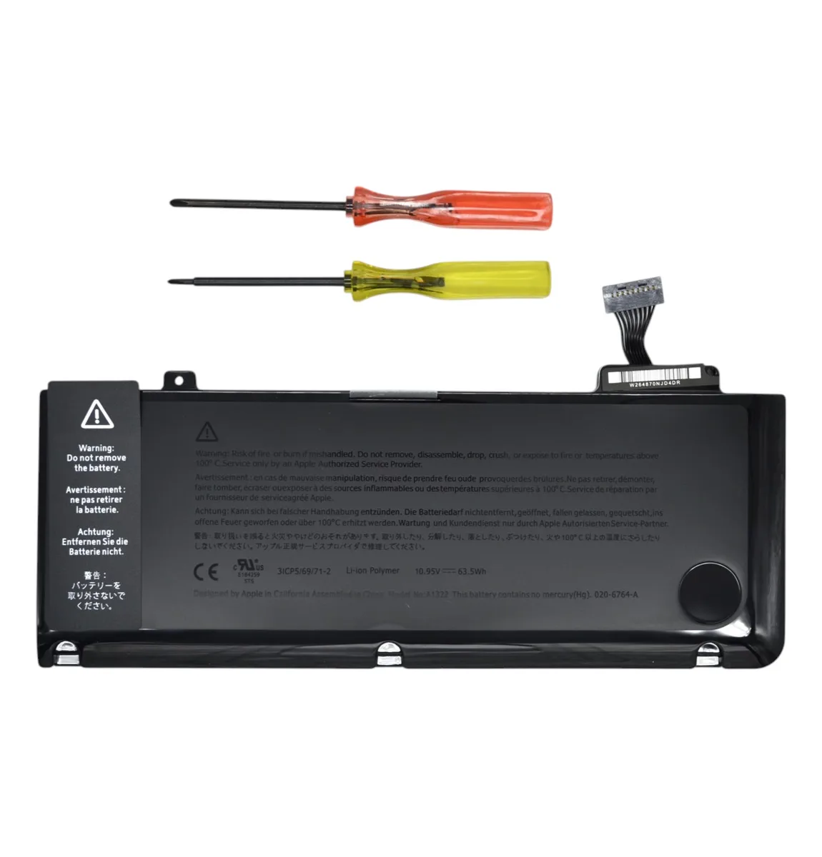Батарея A1322 для ноутбука Apple MacBook A1278 (2009-2012) 6000 mAh 10.95V 63.5Wh