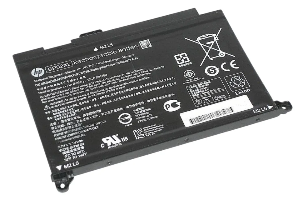 Батарея для ноутбука HP BP02XL 7.7V 5150mAh 41Wh