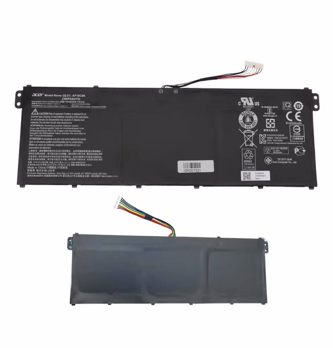 Батарея AP18C8K для ACER Aspire 5 A515-43, A514-52, A515-44, A515-54, A515-56 (11.55V 4350mAh)