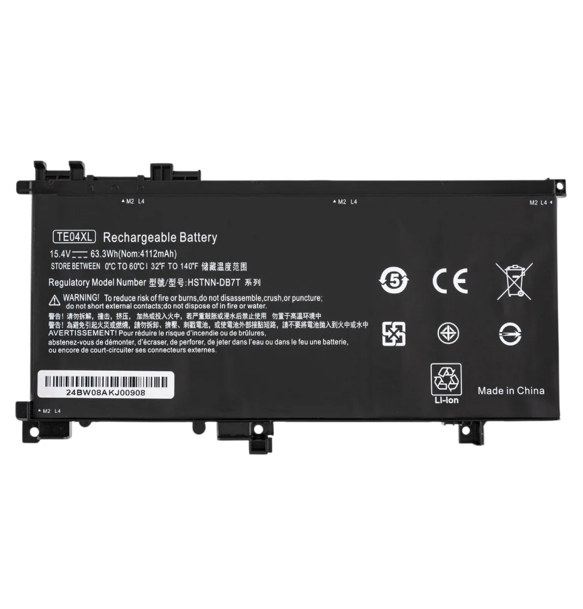 Батарея TE04XL для HP Omen 15-ax, Pavilion 15-bc (HSTNN-DB7T, 905175-2C1) 15,4V 2800mAh