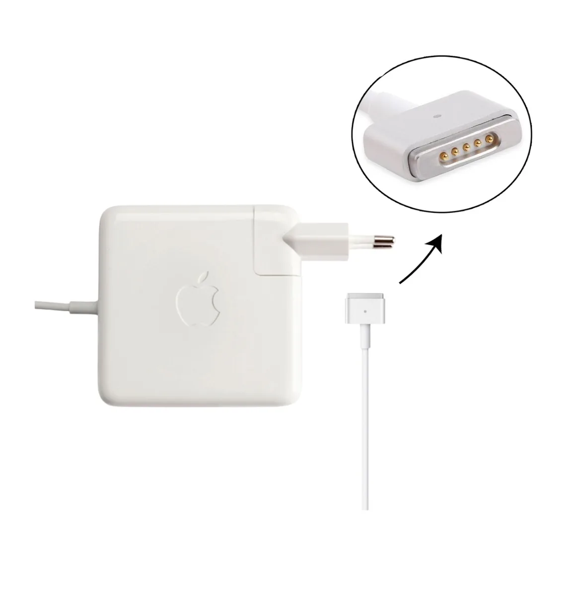 Блок живлення для APPLE MagSafe2 60 W (16.5 V 3.65 A) A435 (T-Type)