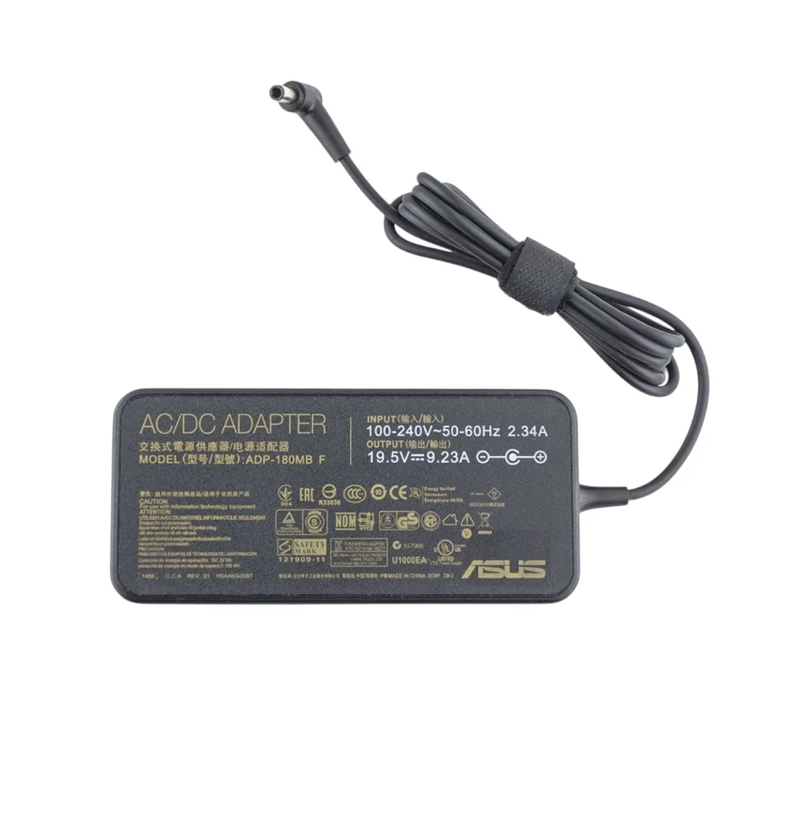 Блок живлення ASUS 19.5 V, 9.23 A, 180 W, 6.0*3.7 мм-PIN, black