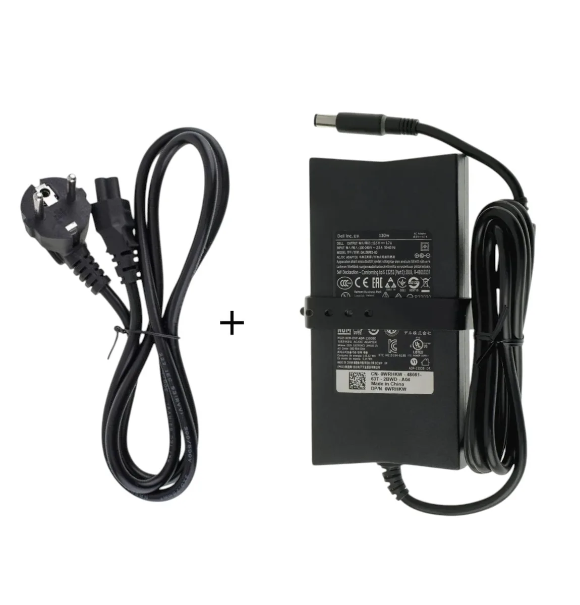 Блок живлення до ноутбука Dell 19.5V 6.7A 130W (DC 7.4*5.0) + кабель живлення