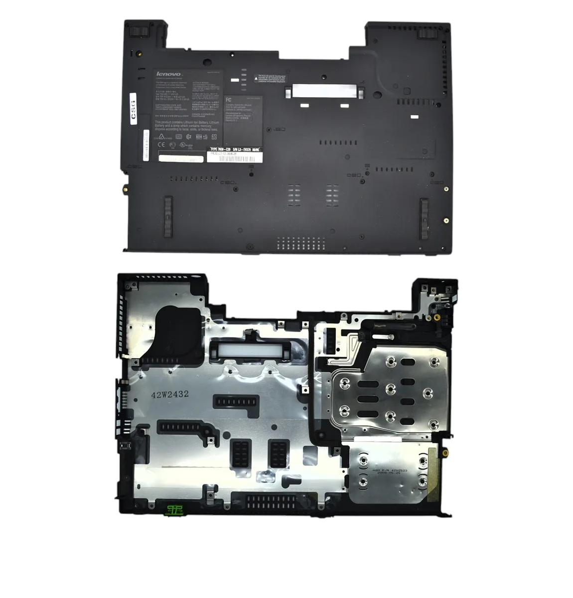 Нижня частина корпусу Lenovo ThinkPad T60 14.1" (низький корпус, низ, піддон, корито)