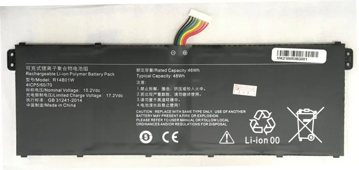 Батарея R14B01W Xiaomi Mi RedmiBook 14 15.2V 3090mAh 48Wh