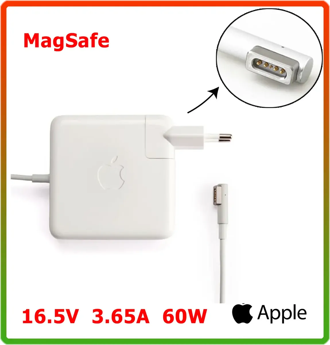 Оригінальний блок живлення до APPLE MagSafe 60W (16.5 V 3.65 A) A1184 A1344 (L-Type)