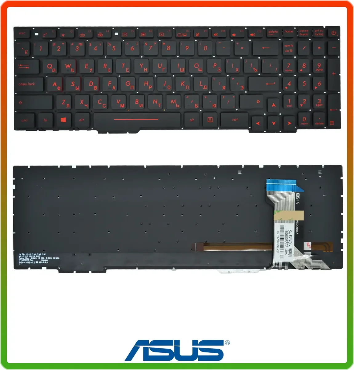 Клавіатура для ноутбука Asus ROG GL553 GL553V GL553VD GL753VE