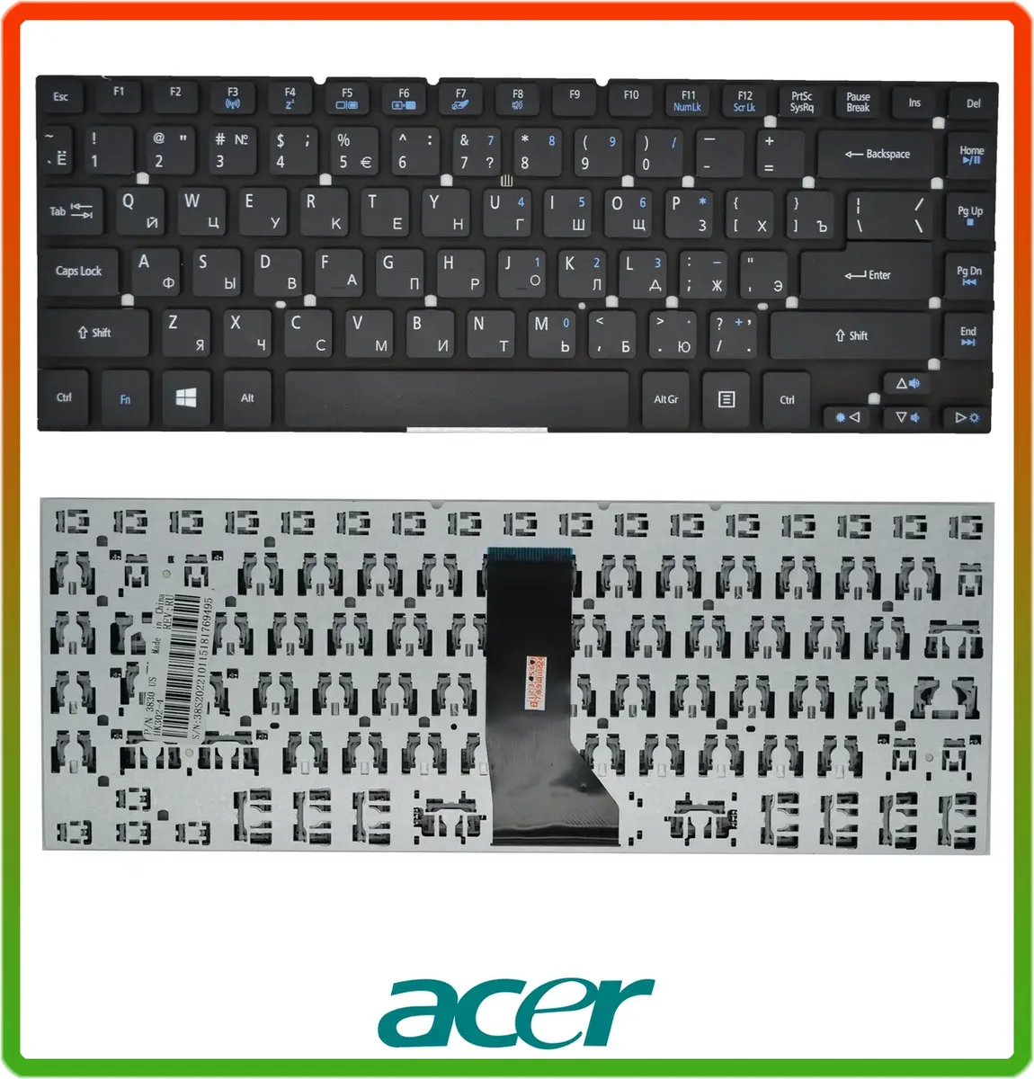 Клавіатура ACER Aspire E1-410 E1-422G ES1-511