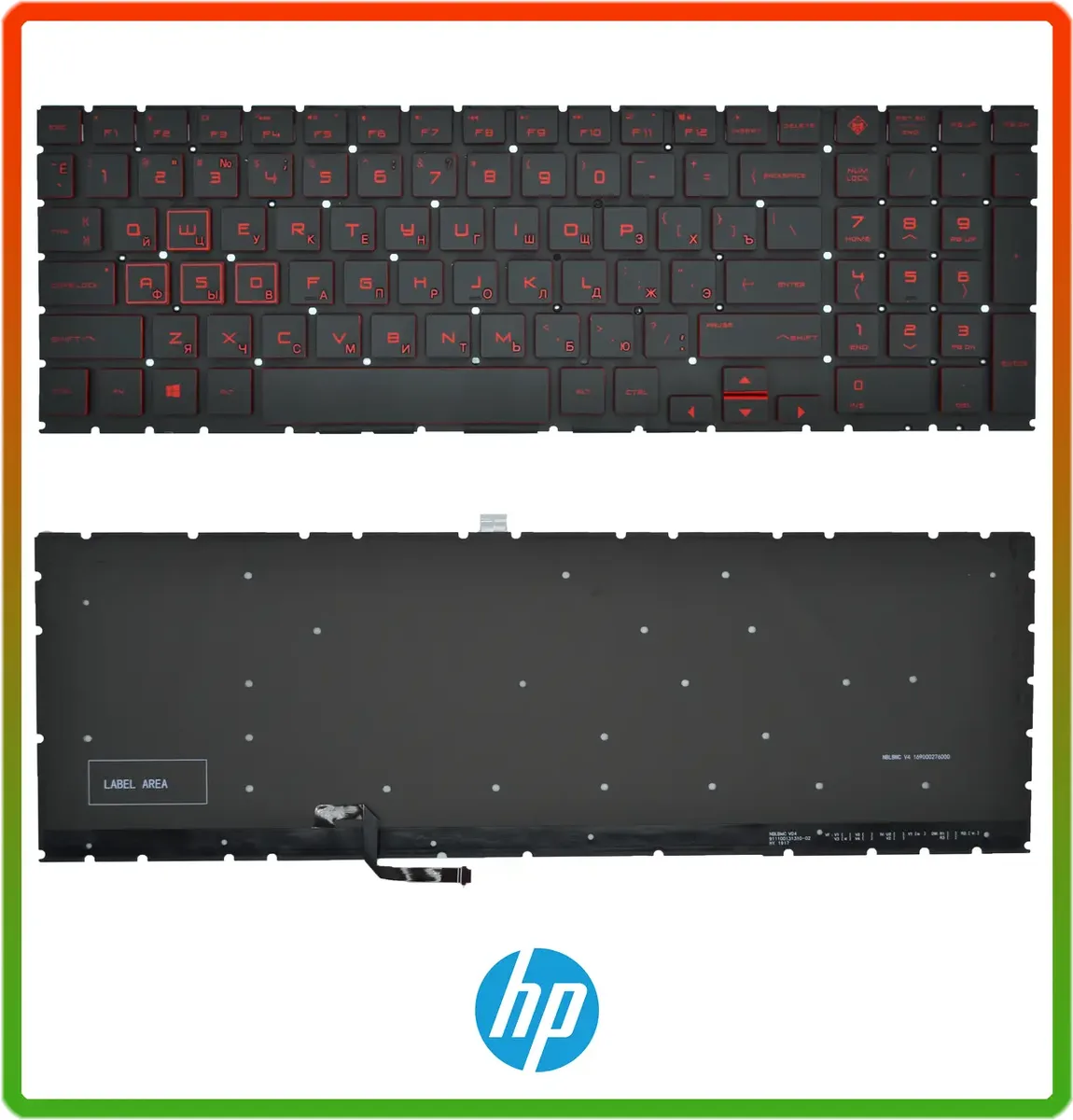 Клавіатура для ноутбука HP Omen 15-DC 15-DH