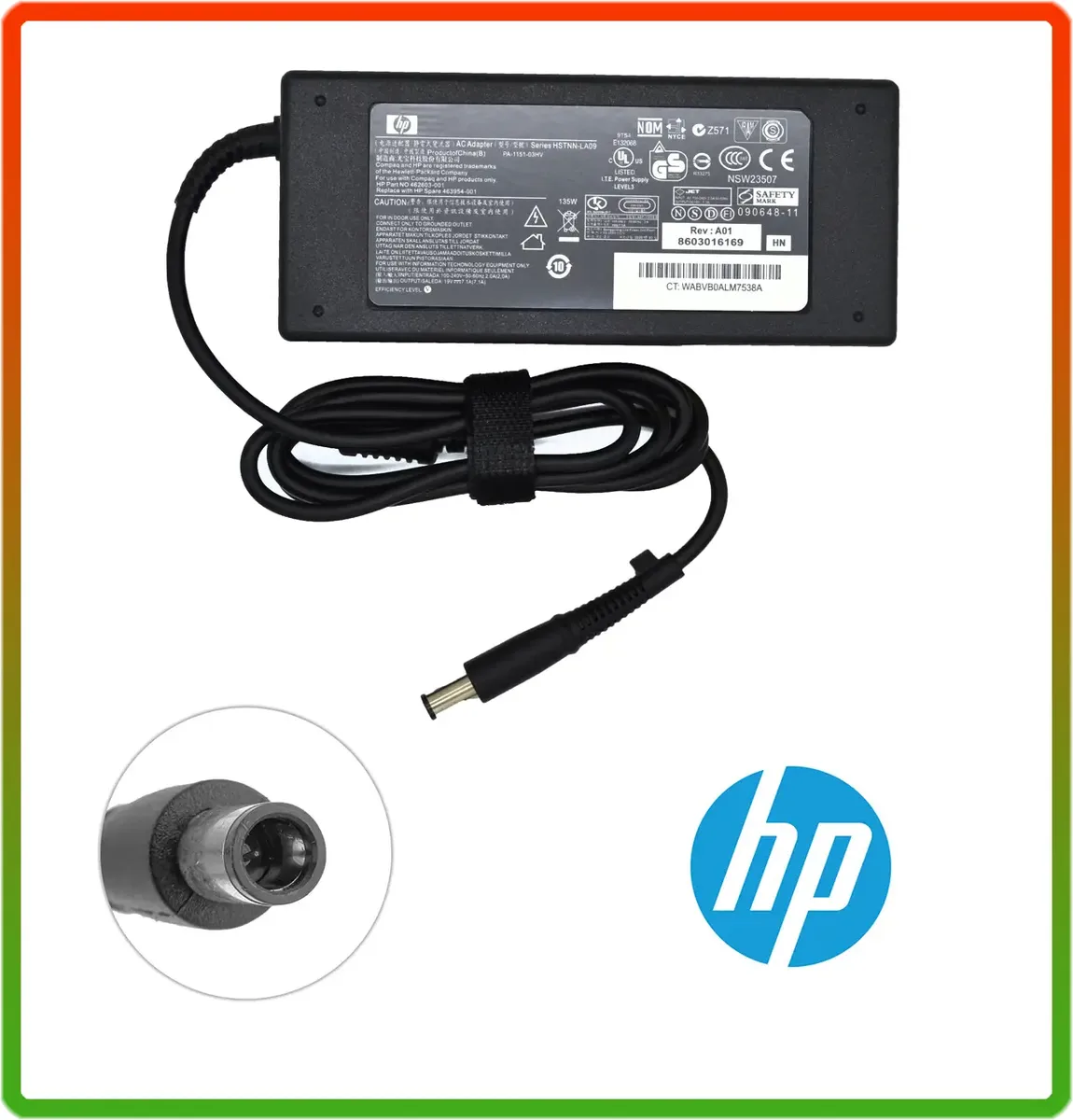 Блок живлення HP 19 V 7.1 A 135 W 7.4x5.0 мм