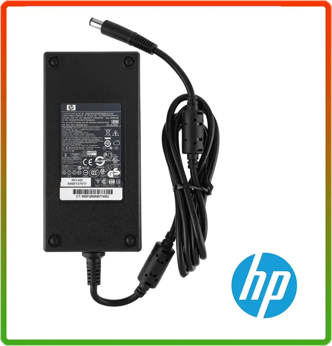 Блок живлення HP 19 V 9.5 A 180 W 7.4x5.0 мм, black